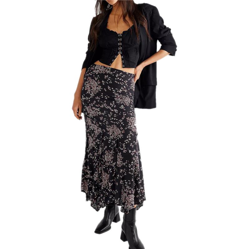 Φούστα Free People Backseat Glamour Maxi OB1533174-Black Γυναικείο