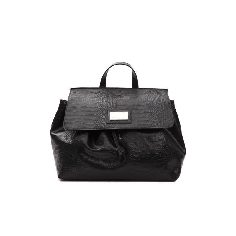 Pompei Donatella Black Leather Handbag 1172MARCELLA_NeroBlack 2000037361868 One Size
