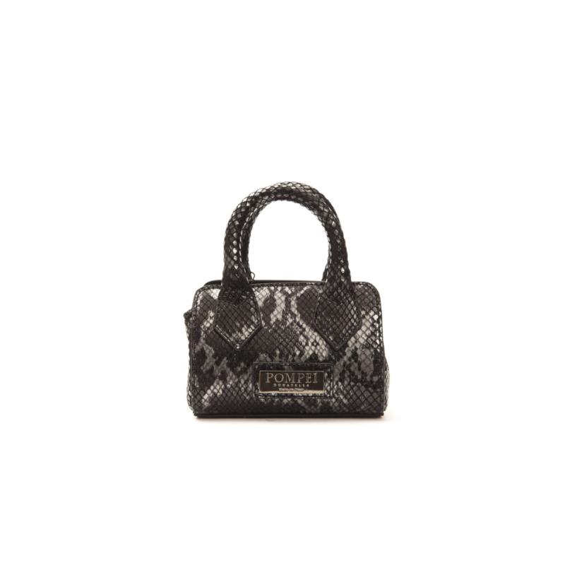 Pompei Donatella Gray Leather Handbag PR3080CHIARA_GrigioGrey 2000037361400 One Size
