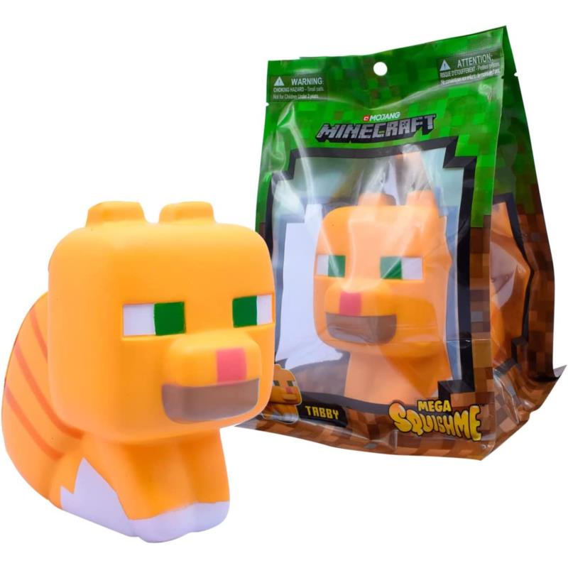 Συλλεκτική φιγούρα Minecraft Mega SquishMe - Series 2 (Tabby Cat)