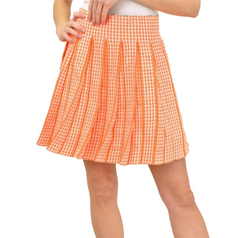 Γυναικεία φούστα πλισέ Πορτοκαλί 14564
