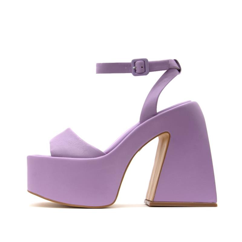 E57280 LEATHER HIGH HEEL SANDALS WOMEN CARANO