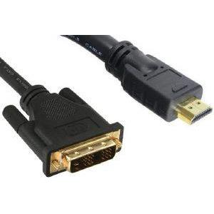 INLINE HDMI TO DVI ADAPTER CABLE HIGH SPEED 1M BLACK