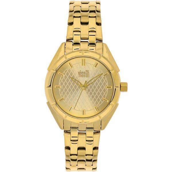 Visetti Ρολόι με Μεταλλικό Μπρασελέ σε Χρυσό χρώμα PE-WSW997GG