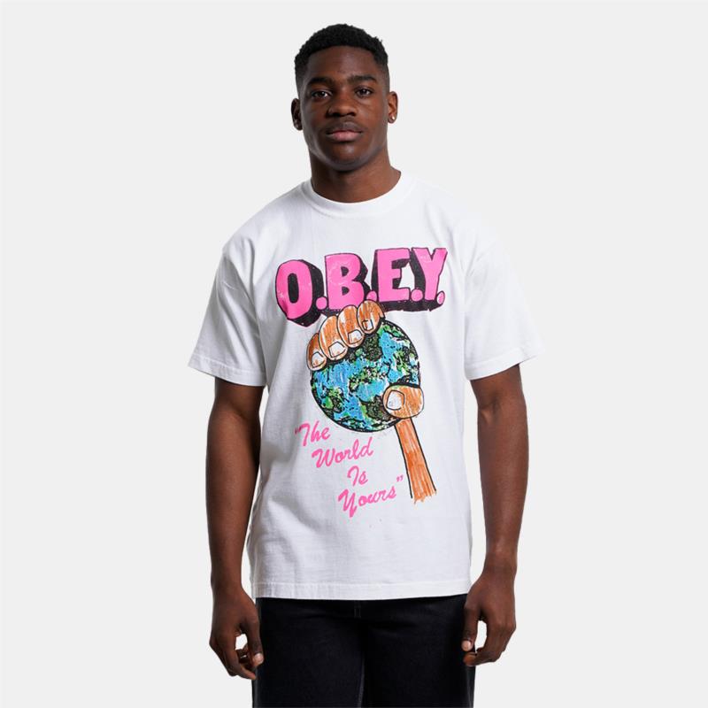 Obey The World Is Yours Heavyweight Ανδρικό T-Shirt (9000145936_1539)