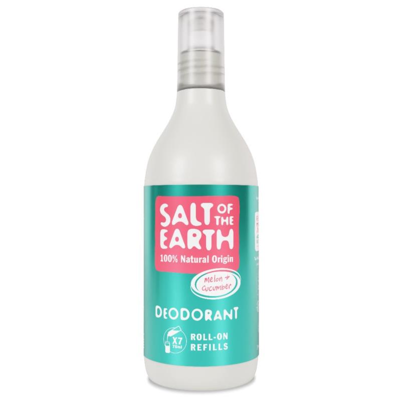 Salt of the Earth Roll On Deodorant Refill Melon & Cucumber 525ml