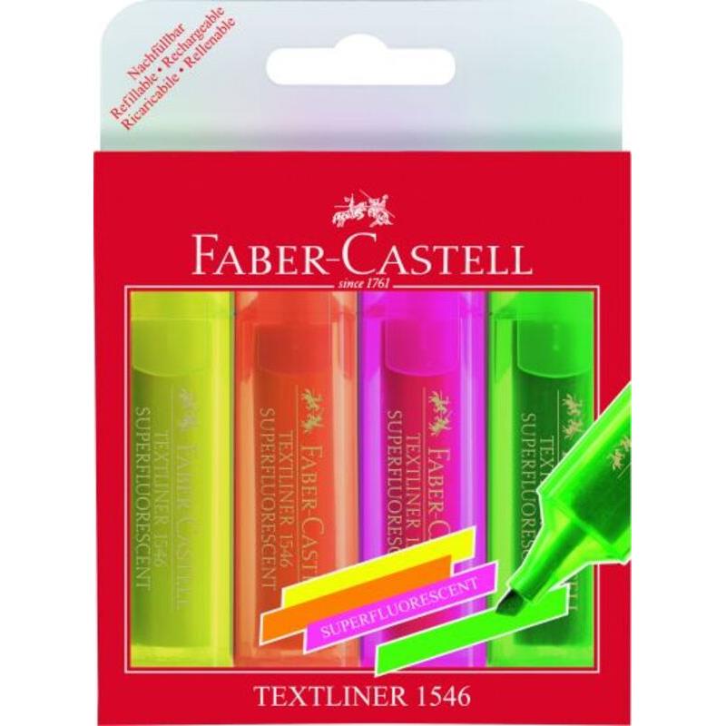 Faber Castell Σετ Μαρκαδόροι Υπογράμμισης 3+1 Δώρο (12307592)