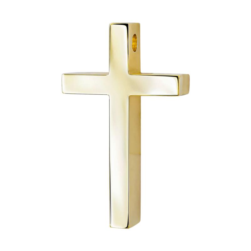 Σταυρός Βάπτισης Ανδρικός Σε Κίτρινο Χρυσό 18 Καρατίων ST3089
