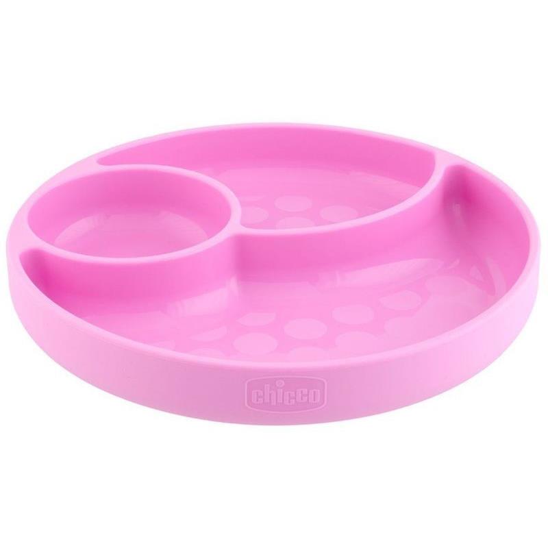 Chicco Πιάτο Με Χωρίσματα Ροζ 12Μ+ (F05-10216-10)