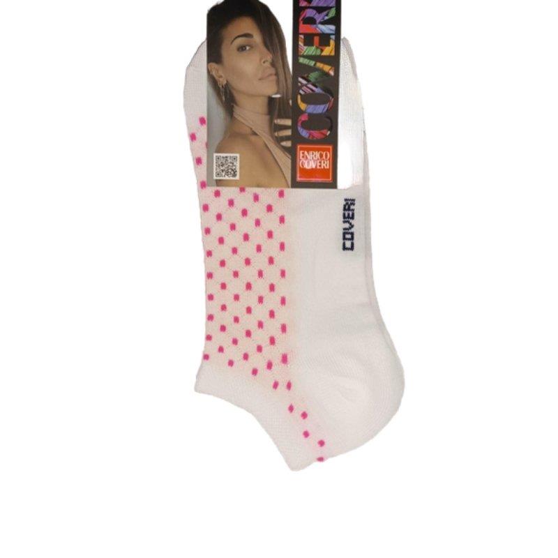 Τερκλίκι κάλτσα Γυναικεία με 'Πουά' σχέδιο | 15ASS ΛΕΥΚΟ-ΡΟΖ