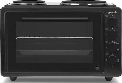 Ηλεκτρικό Φουρνάκι 42lt με 2 Εστίες Black AO-3642BL, Arielli