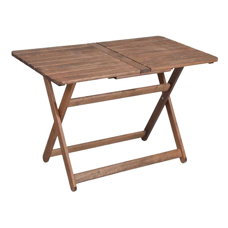 Τραπέζι Retto pakoworld μασίφ ξύλο οξιάς καρυδί εμποτισμού 140x80x71εκ - PAKO WORLD - 237-000007