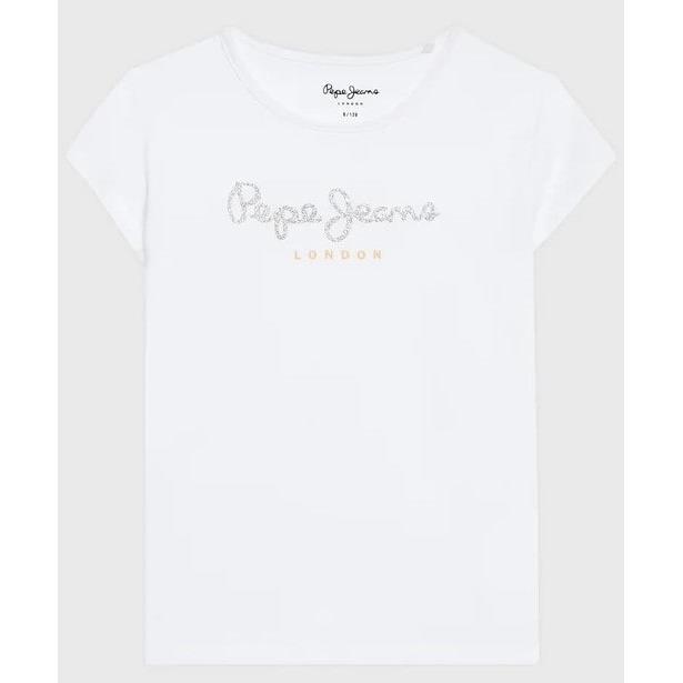 Pepe Jeans Glitter Logo T-Shirt PG502924-800