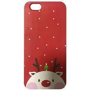 BACK COVER SILICONE CASE REINDEER TREE FOR HUAWEI P10 LITE -RED