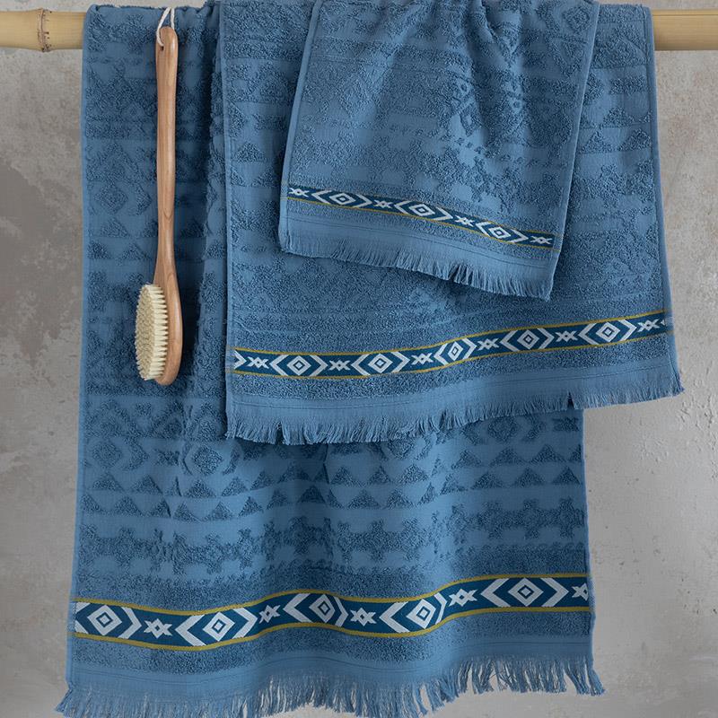 Πετσέτα Προσώπου 50X90 Nima Marise Denim Blue (50x90)