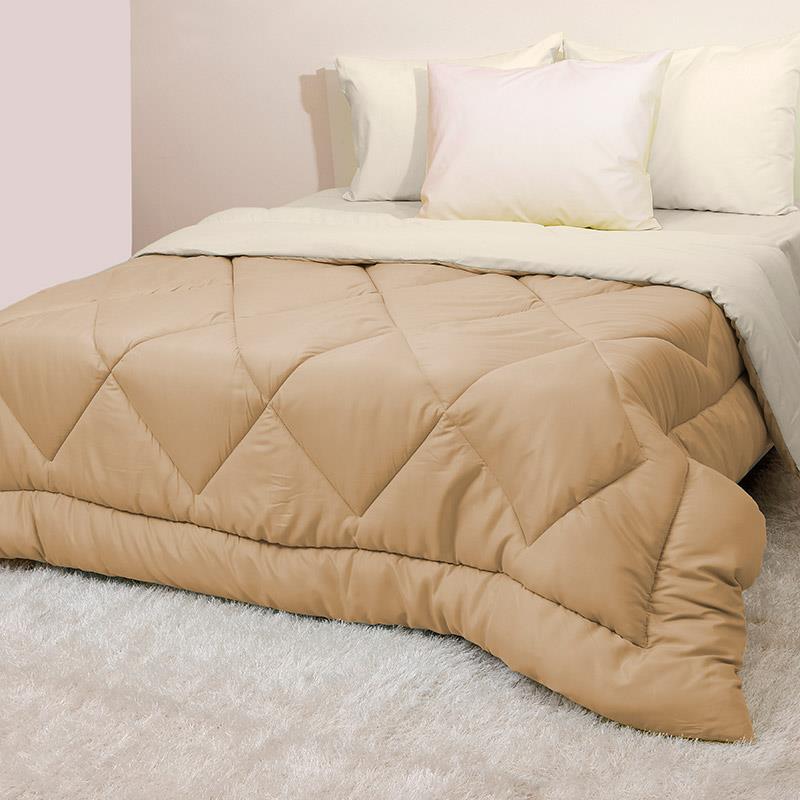 Πάπλωμα Υπέρδιπλο 220X240 Viopros Microfiber Εκρού/Μπεζ (220x240)