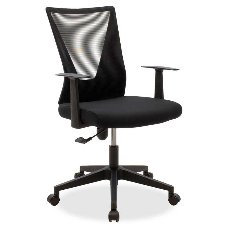 Καρέκλα γραφείου διευθυντή Ghost pakoworld με ύφασμα mesh χρώμα μαύρο - PAKO WORLD - 069-000026