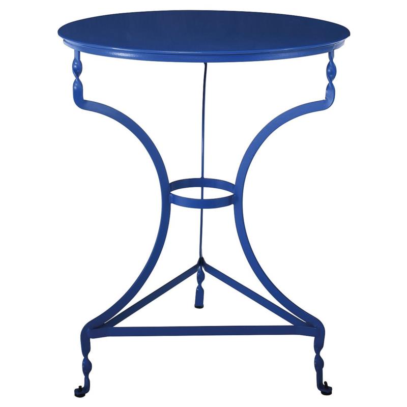 Τραπέζι Καφενείου Παραδοσιακό Μπλε Μέταλλο Φ60x72cm