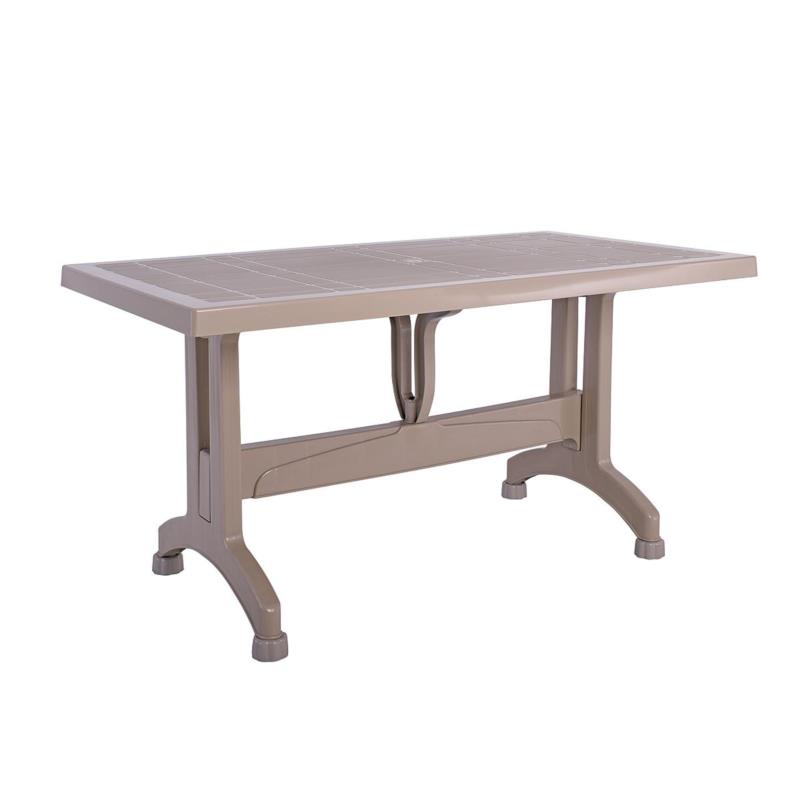 Τραπέζι Τραπεζαρίας Κήπου VICCO Cappuccino PP 120x70x73cm