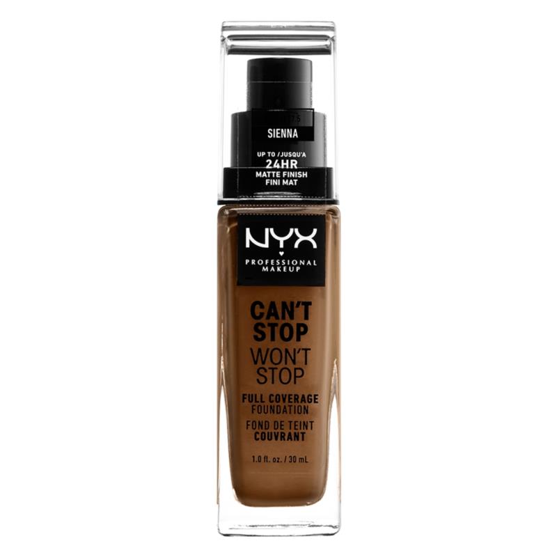 NYX PROFESSIONAL MAKEUP CAN'T STOP WON'T STOP FULL COVERAGE FOUNDATION | 30ml Sienna