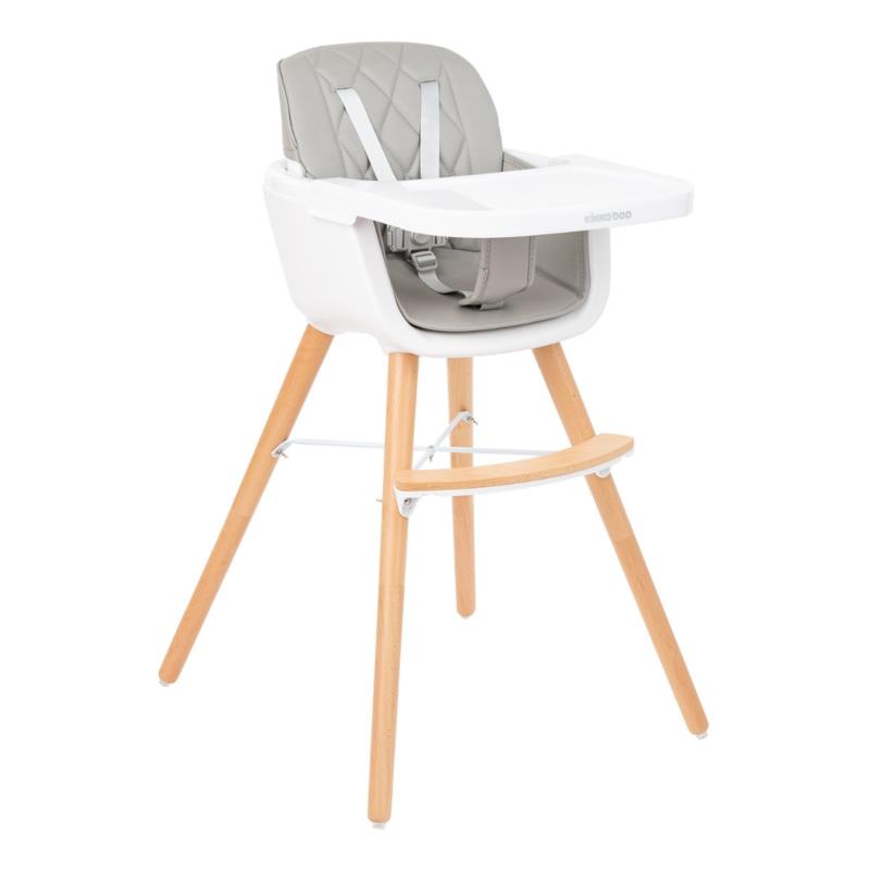 Καρεκλάκι Φαγητού/Παιδική Καρέκλα (6 Μηνών - 5 Ετών) Kikka Boo 2 In 1 Woody Grey