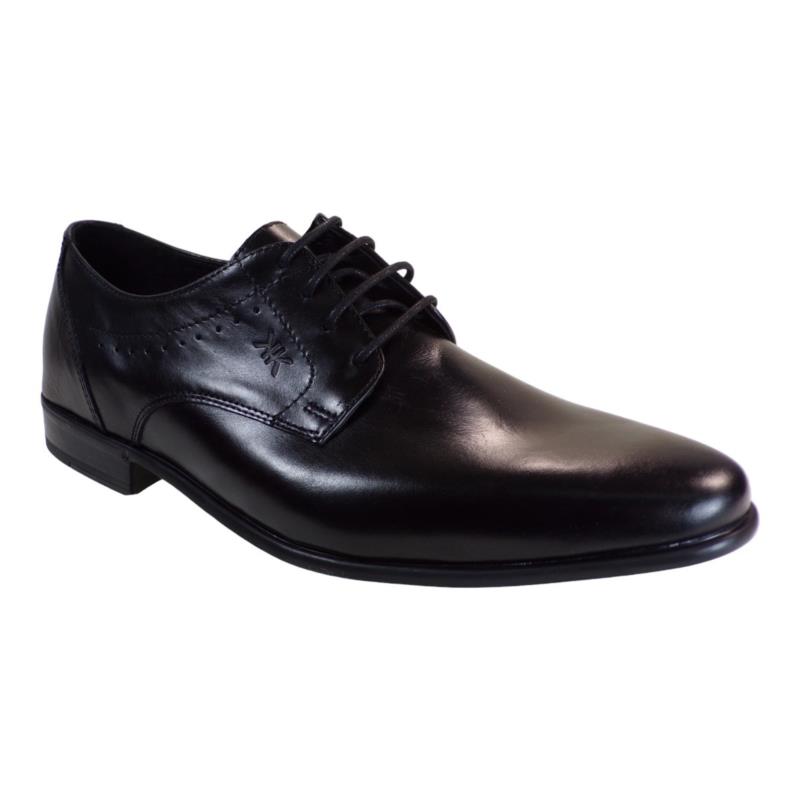 kricket Ανδρικά Παπούτσια 23Κ-6005-1 Μαύρο Δέρμα