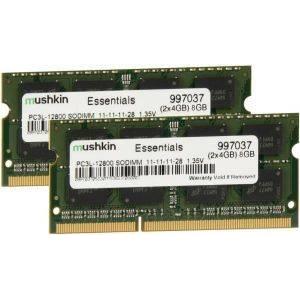 MUSHKIN 997037 SO-DIMM 8GB DDR3-1600 DUAL ESSENTIALS SERIES