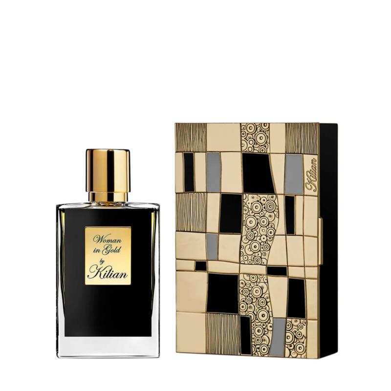 KILIAN PARIS WOMAN IN GOLD REFILLABLE SPRAY WITH CLUTCH | 50ml