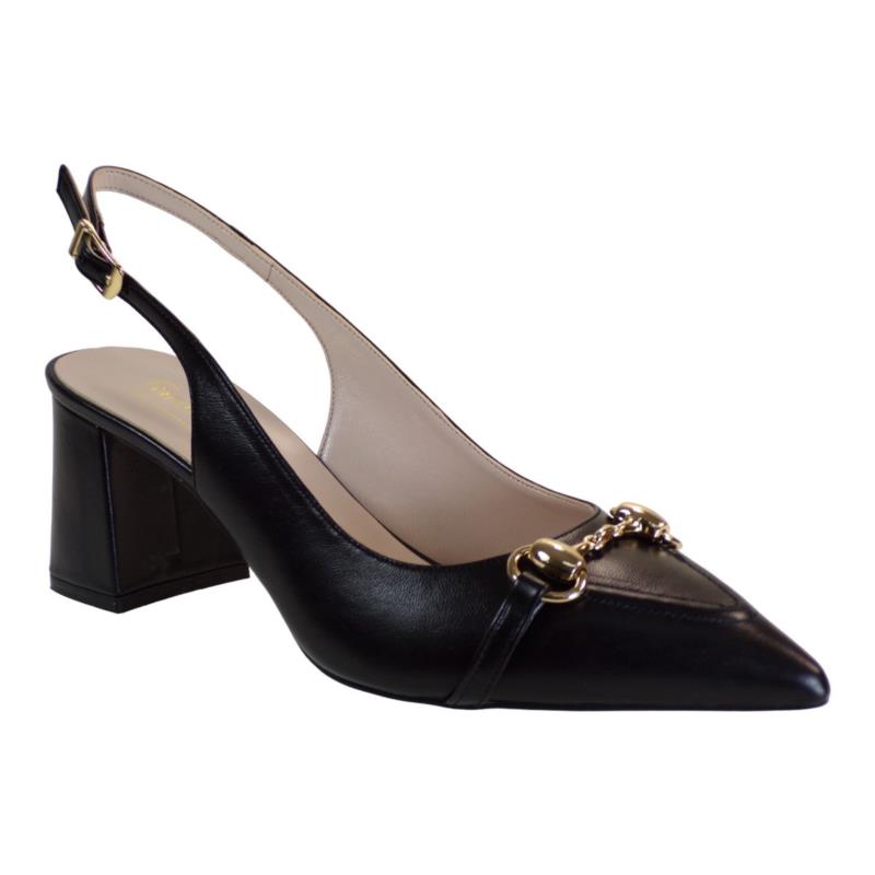 Fardoulis Shoes Γυναικεία Παπούτσια Γόβες 517-15Χ Μαύρο Δέρμα
