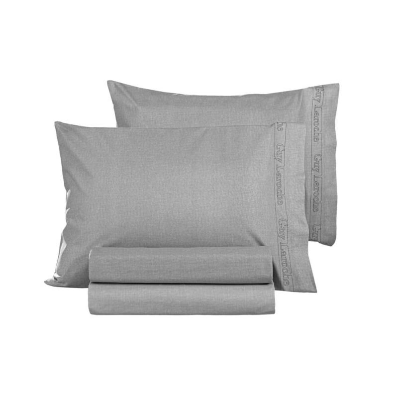 Ζεύγος Μαξιλαροθήκες Βαμβακερές 50x70εκ. Color Plus Silver Guy Laroche (Ύφασμα: Βαμβάκι 100%, Χρώμα: Ασημί ) - Guy Laroche - 5206480622342