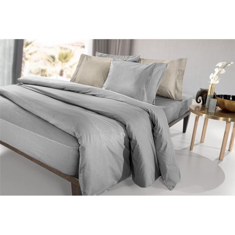 Παπλωματοθήκη Βαμβακερή Υπέρδιπλη 225x245εκ. Easy Iron Color Plus Silver Guy Laroche (Ύφασμα: Βαμβάκι 100%, Χρώμα: Ασημί , Μέγεθος: Υπέρδιπλα) - Guy Laroche - 5206480623240