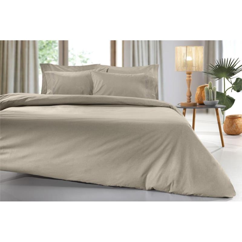 Παπλωματοθήκη Βαμβακερή Υπέρδιπλη 225x245εκ. Easy Iron Color Plus Taupe Guy Laroche (Ύφασμα: Βαμβάκι 100%, Μέγεθος: Υπέρδιπλα, Χρώμα: Taupe) - Guy Laroche - 5206480623264