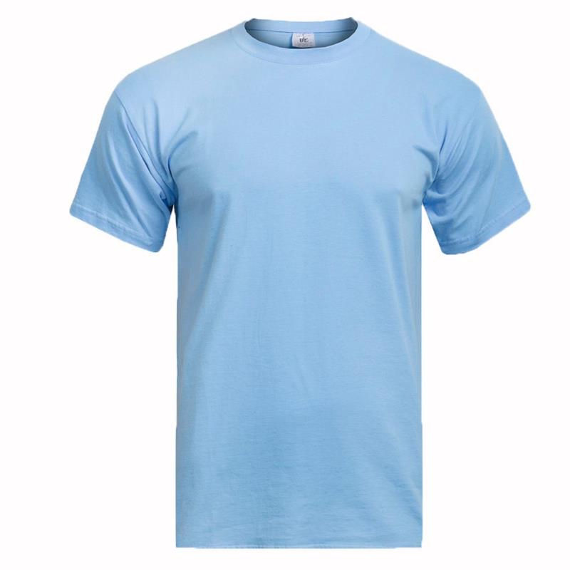 Ανδρικό μπλουζάκι με στρογγυλή λαιμόκοψη γαλάζιο