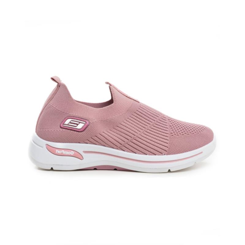 Beltipo γυναικεία Sneakers ροζ υφασμάτινα με χοντρή σόλα
