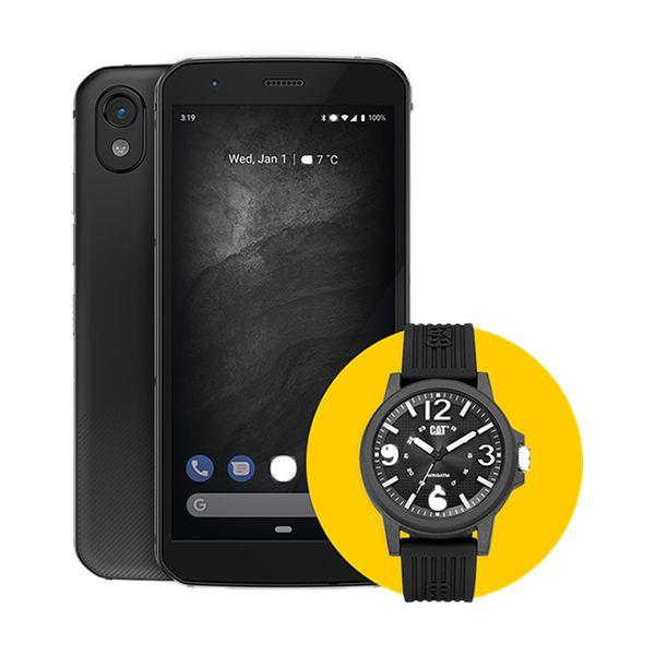 Cat S52 Black Dual Sim Smartphone & Cat Watch