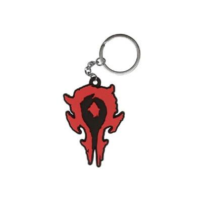Μπρελόκ Jinx Warcraft Horde Logo Rubber - Κόκκινο