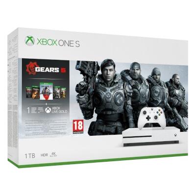 Microsoft Xbox One S White 1TB - Gears 5 Bundle