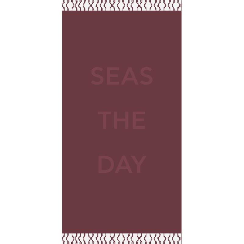 Πετσέτα Θαλάσσης 86X160 Melinen Beach Seas The Day Bordeaux (86x160)