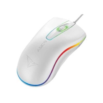 Ποντίκι Alcatroz RGB Asic 9 USB - Λευκό