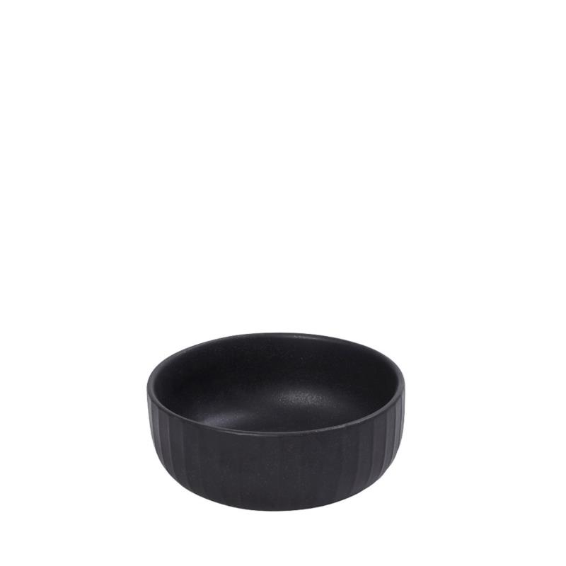 Μπωλ Σερβιρίσματος Βαθύ Stoneware Gobi Black-Sand Matte ESPIEL 9x4,5εκ. OW2034K6 (Σετ 6 Τεμάχια) (Χρώμα: Μαύρο, Υλικό: Stoneware) - ESPIEL - OW2034K6