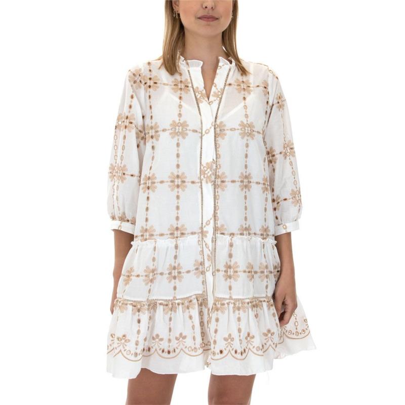 EMBROIDERED MINI DRESS WOMEN AUGUST