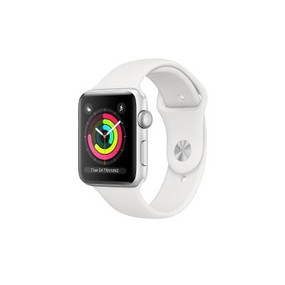Apple Watch Series 3 38mm Aluminum Silver Sport Band White (2018)