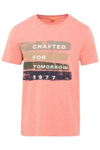 ΑΝΔΡΙΚΟ JERSEY T-SHIRT ΚΟΝΤΟΜΑΝΙΚΟ ΜΕ ΣΤΑΜΠΑ ΚΟΡΑΛΙ ΚΑΝΟΝΙΚΗ ΓΡΑΜΜΗ