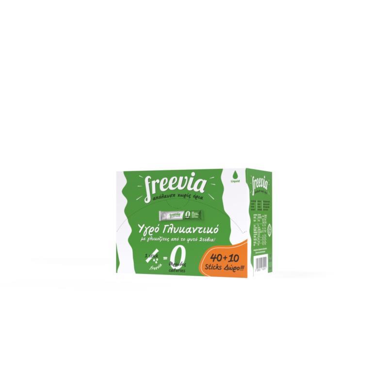 Υγρό γλυκαντικό με Stevia Sticks (40+10 sticks δώρο) Freevia