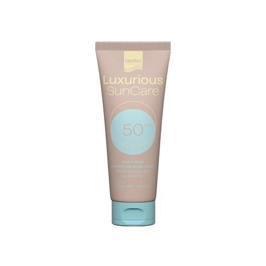 INTERMED Luxurious Sun Care Silk Cover Natural BB Cream With Vitamin E SPF50 75ml