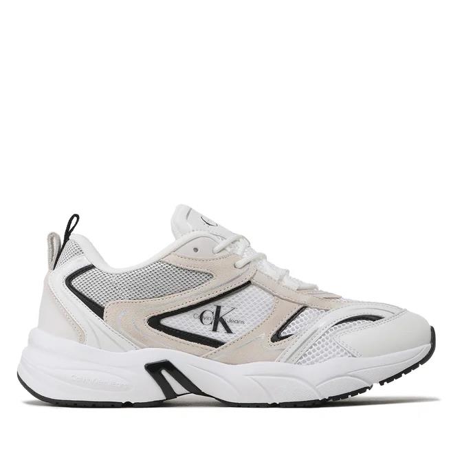 Ανδρικά Sneakers Calvin Klein Retro Tennis YM0YM00589 0K5 Λευκό Μαύρο
