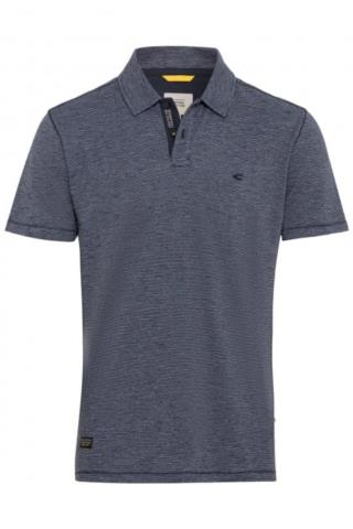 ΑΝΔΡΙΚΟ ΚΟΝΤΟΜΑΝΙΚΟ POLO SHIRT ΡΙΓΕ ΜΠΛΕ ΚΑΝΟΝΙΚΗ ΓΡΑΜΜΗ