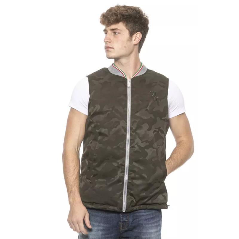 Billionaire Italian Couture Army Polyester Vest 3XL