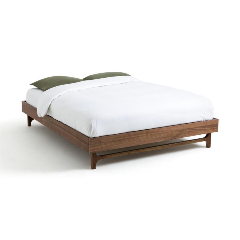 Κρεβάτι vintage από ξύλο καρυδιάς με τάβλες Μ204cm