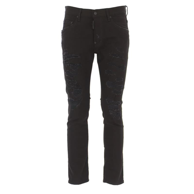 Dsquared² Black Cotton Jeans & Pant IT44